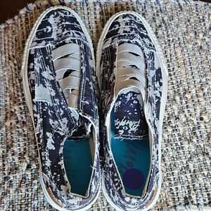 Blowfish Black and White Patterned Sneakers